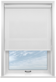 Valencia Voile, Coastal White - Roller Blind